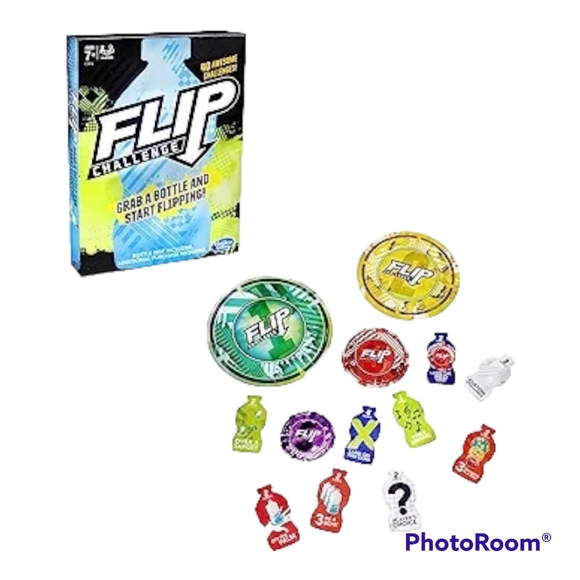 Hasbro Flip Challenge Grab A Bottle In Start Flipping 40 Awesome Challenges - Picture 1 of 7